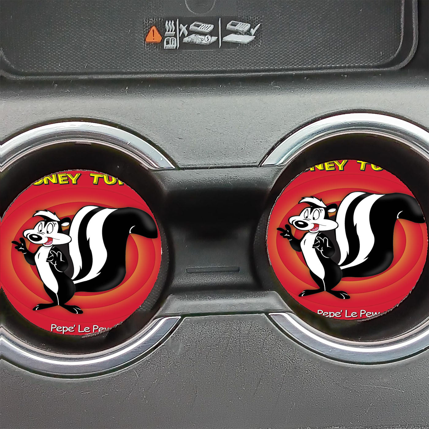 Looney Tunes Pepe Le Pew Car Coasters