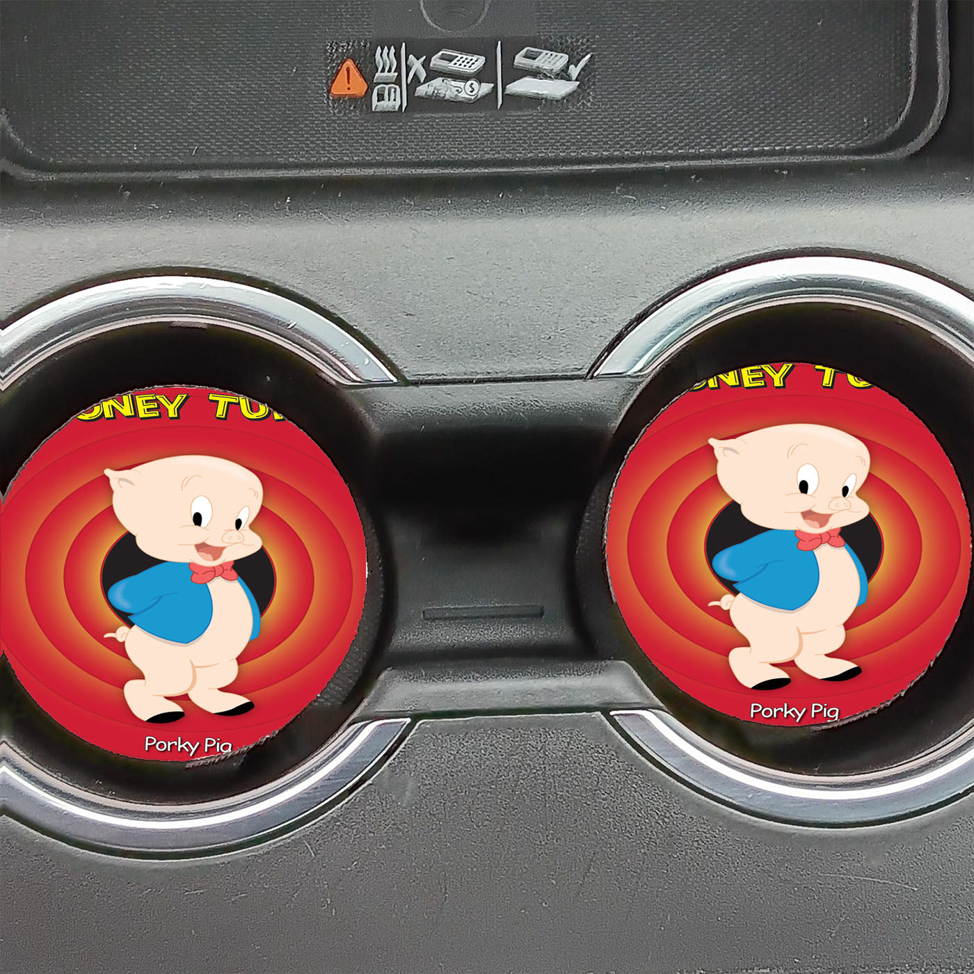 Looney Tunes Porky Pig Car Coasters