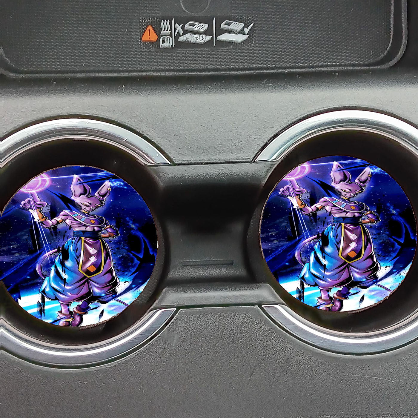 Lord Beerus Dragon Ball Car Coasters