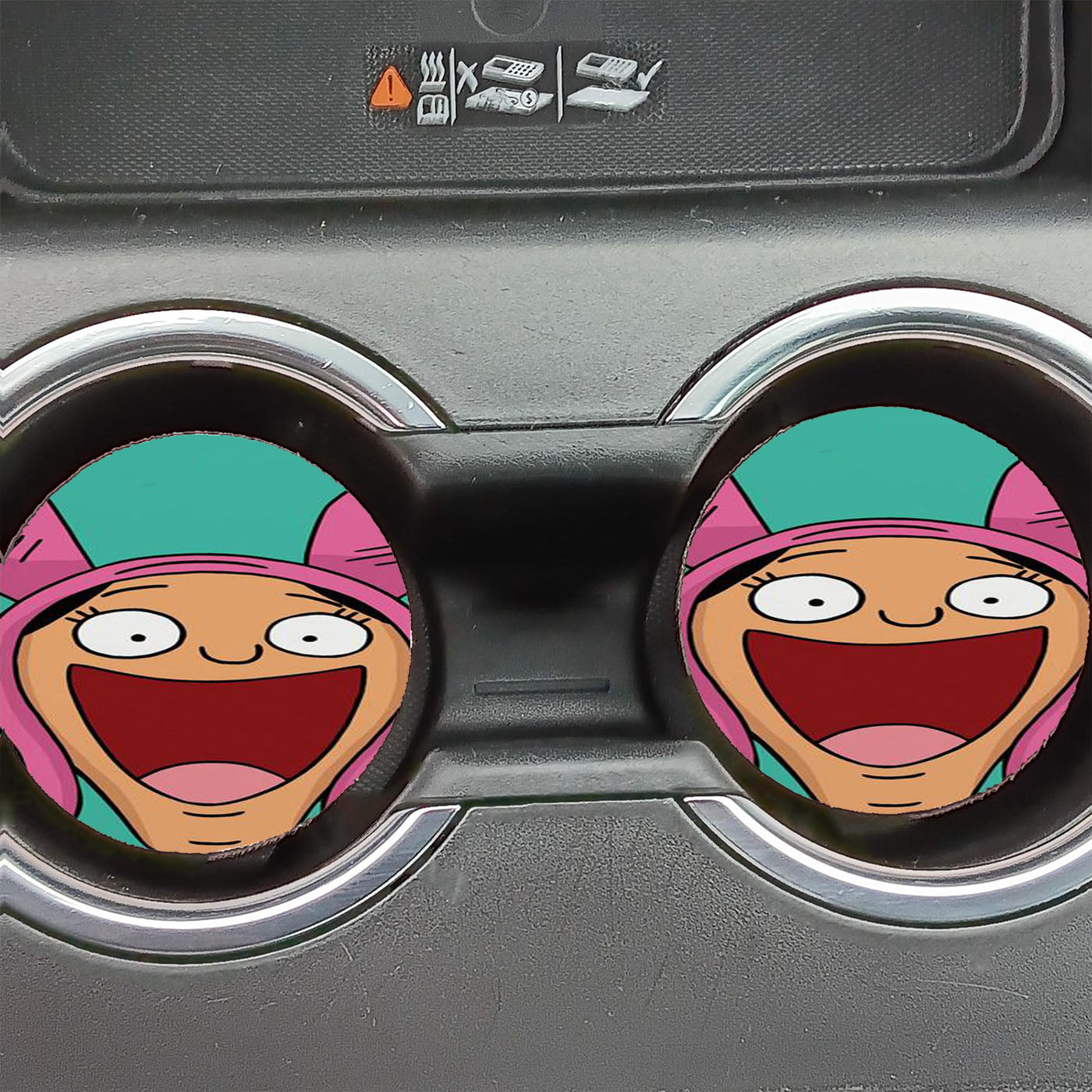 Louise Belcher Bob'S Burger Car Coasters