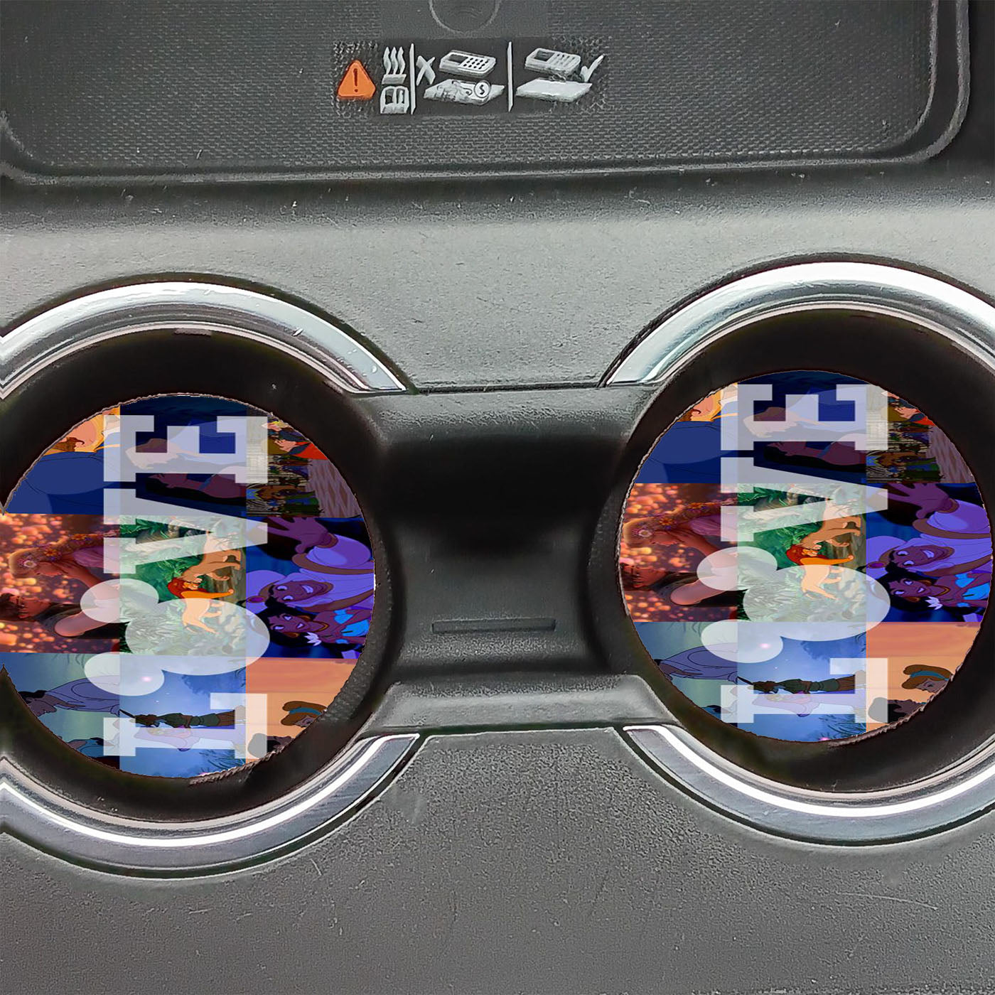 Love Mickey Car Coasters