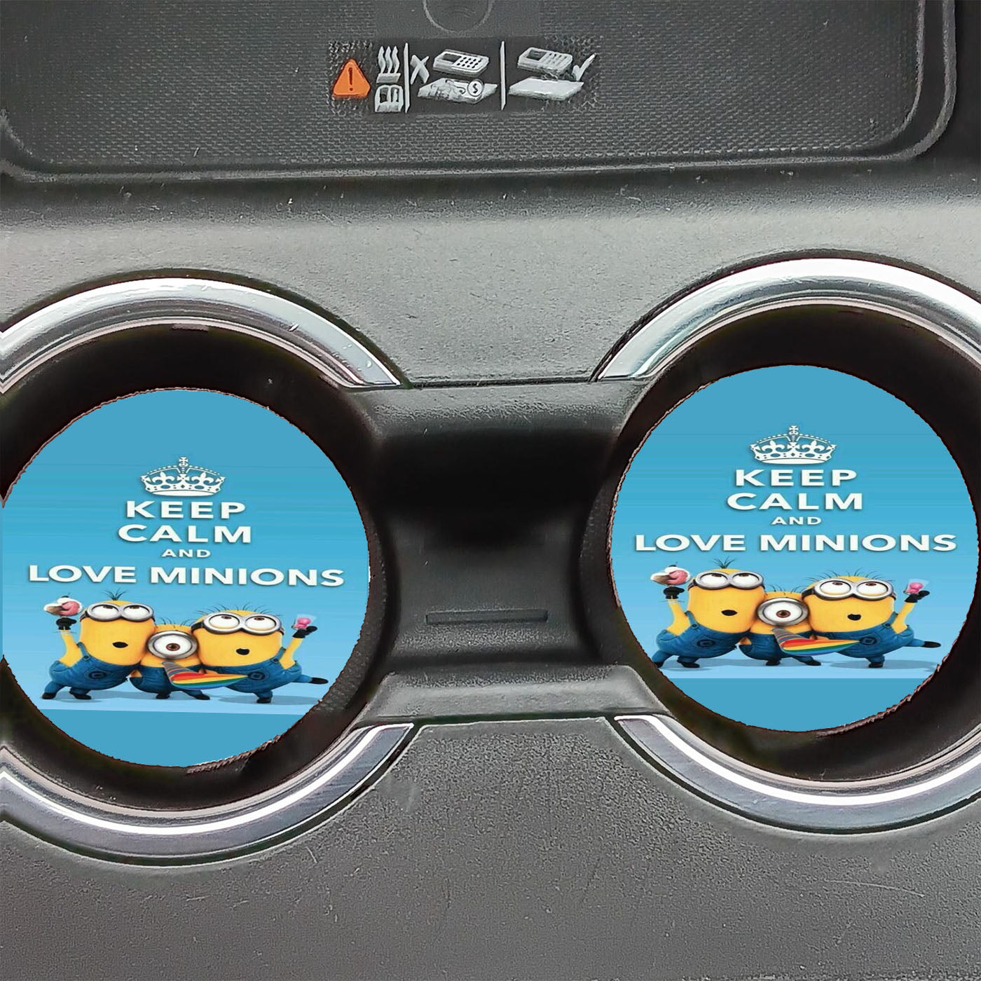 Love Minion Disney Car Coasters