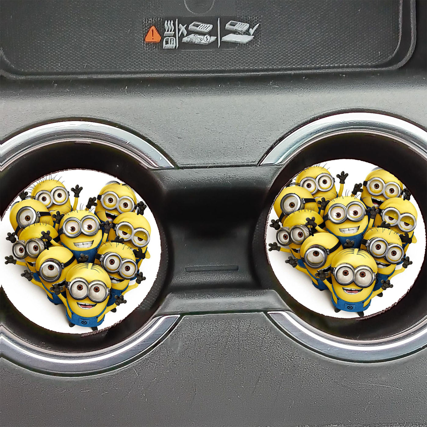 Love Minions Car Coasters