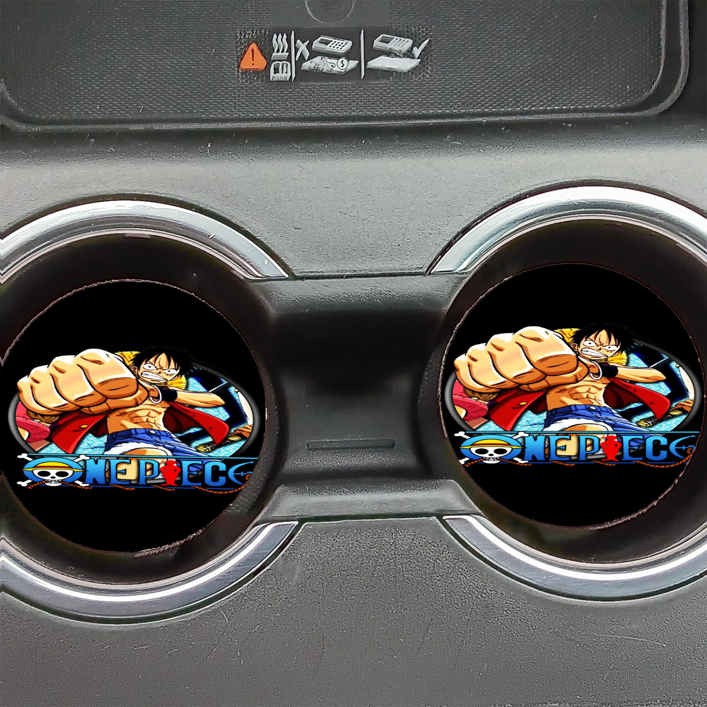 Luffy Circle Effect Car Coasters