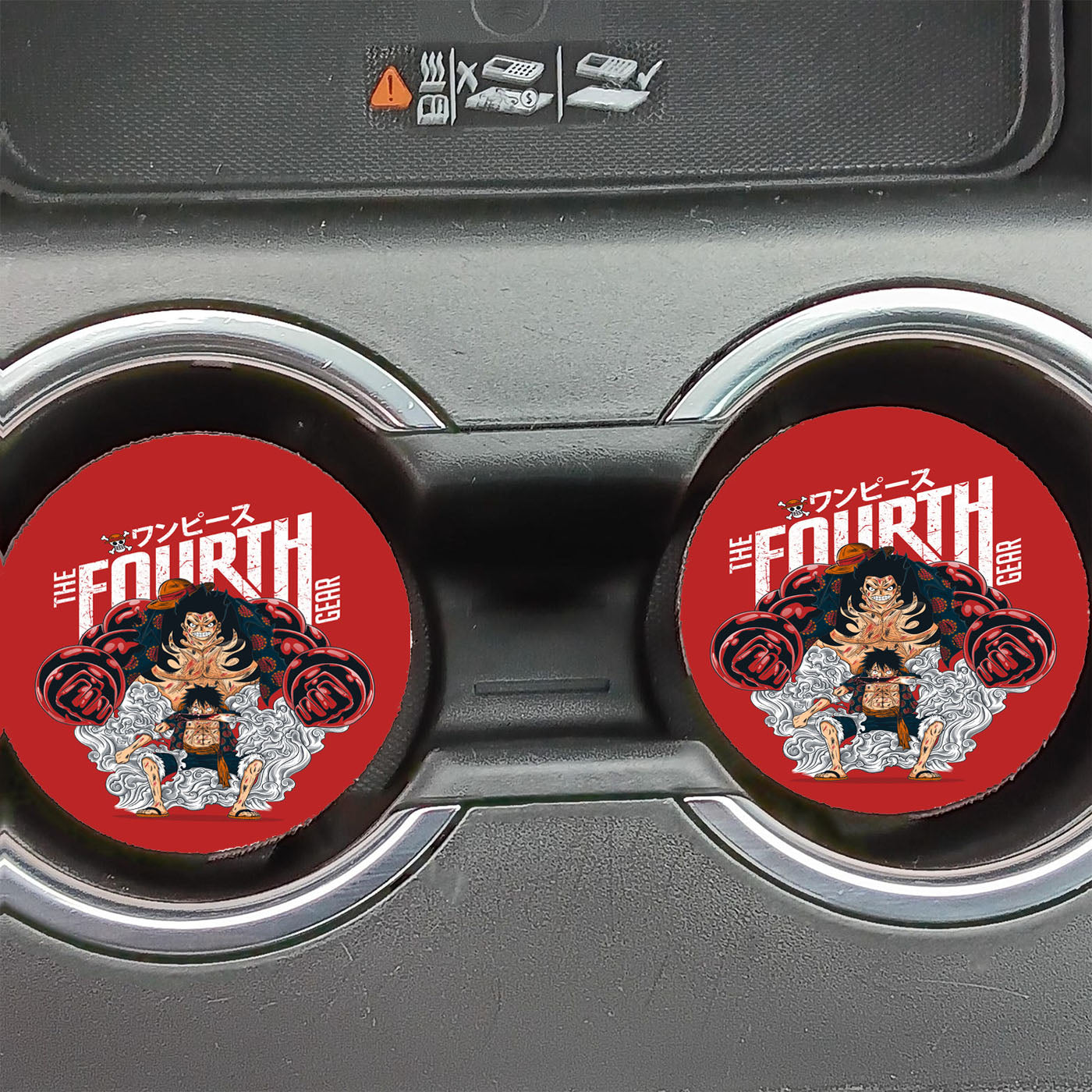 Luffy Gear Fourth 2 Car Coasters