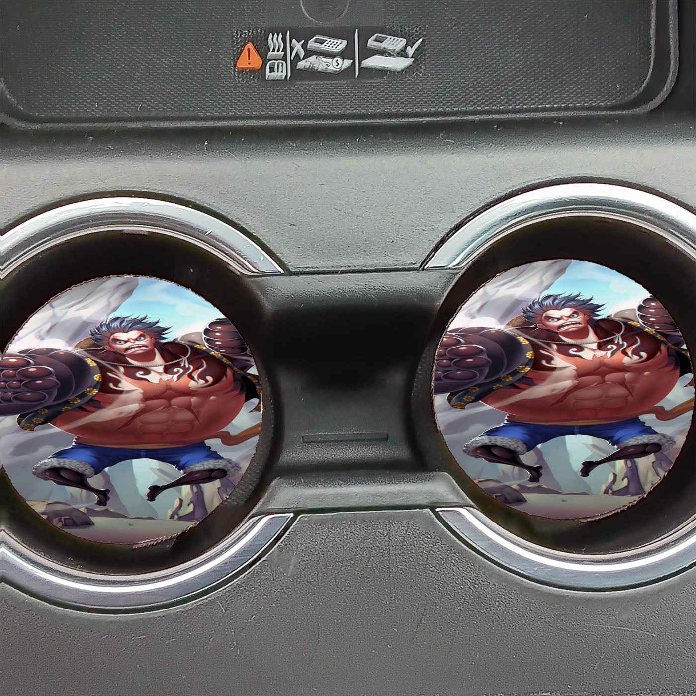 Luffy Gear Fourth Haki Mode Car Coasters