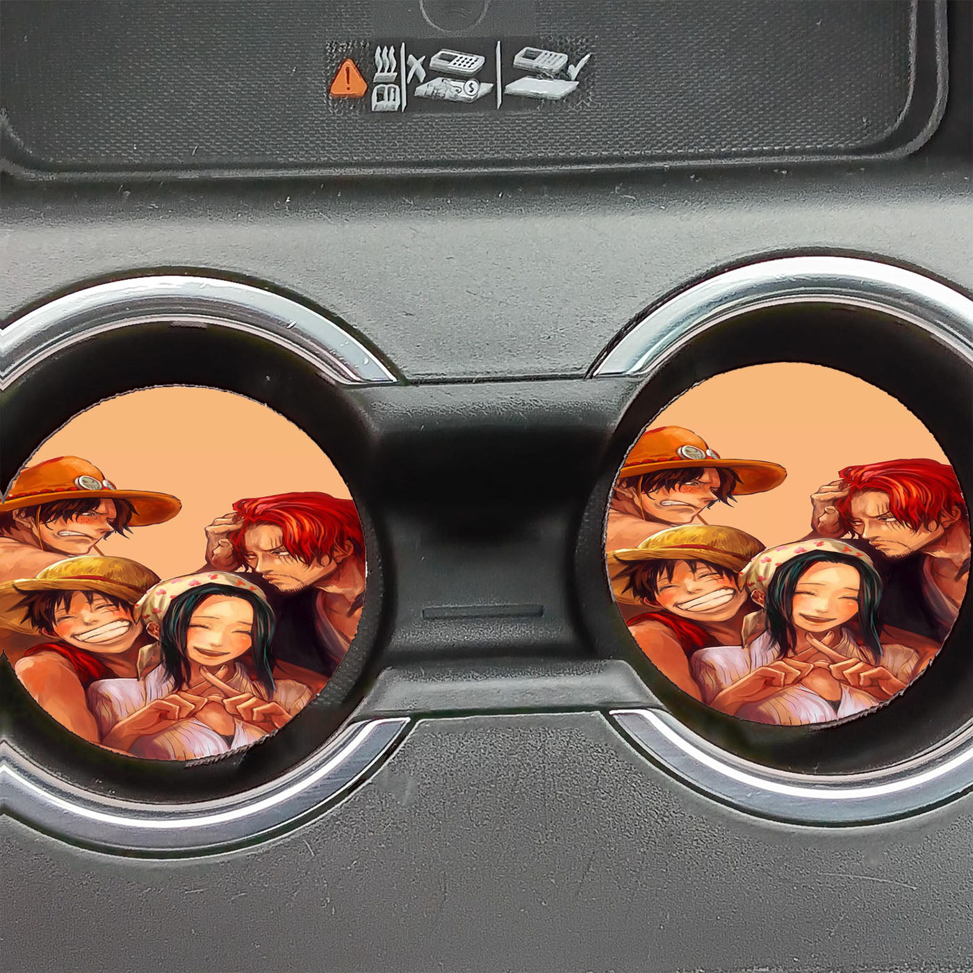Luffy One Piece Family Car Coasters