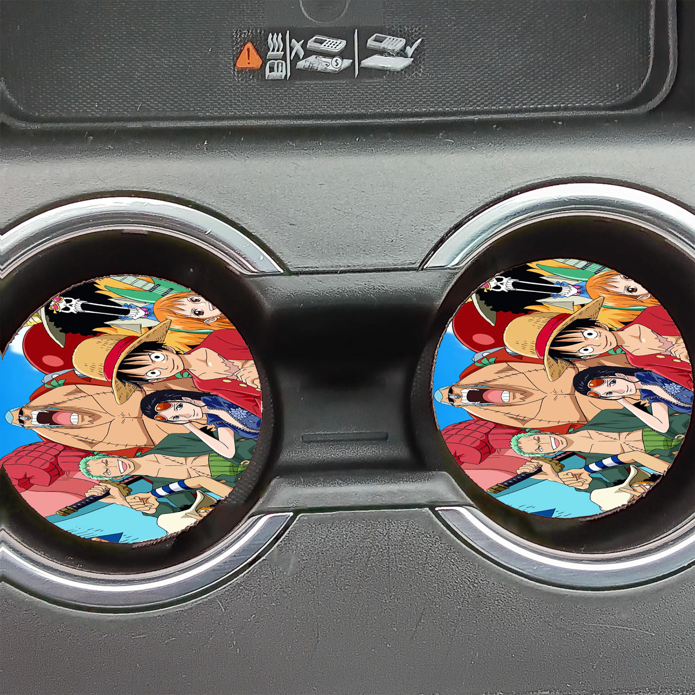 Luffy Pirates Crew Car Coasters