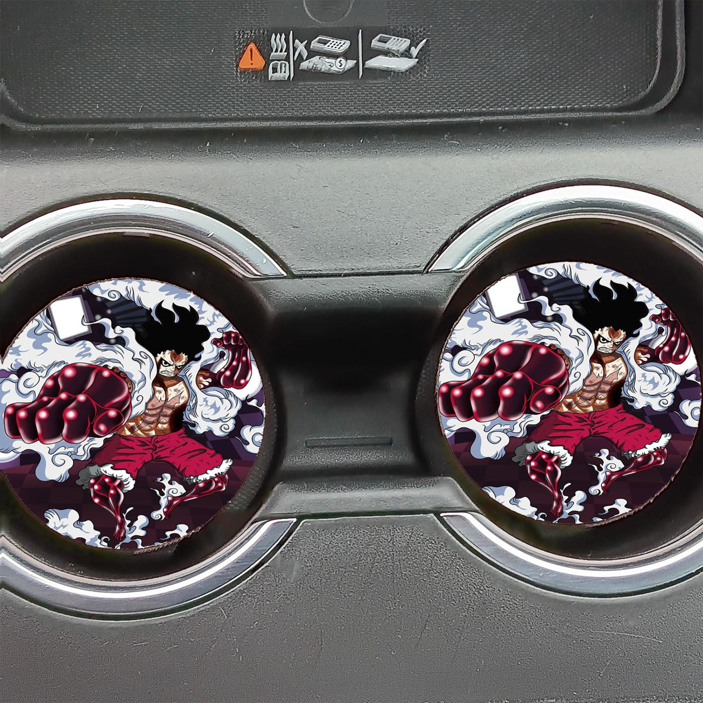Luffy Snake Man One Piece Car Coasters