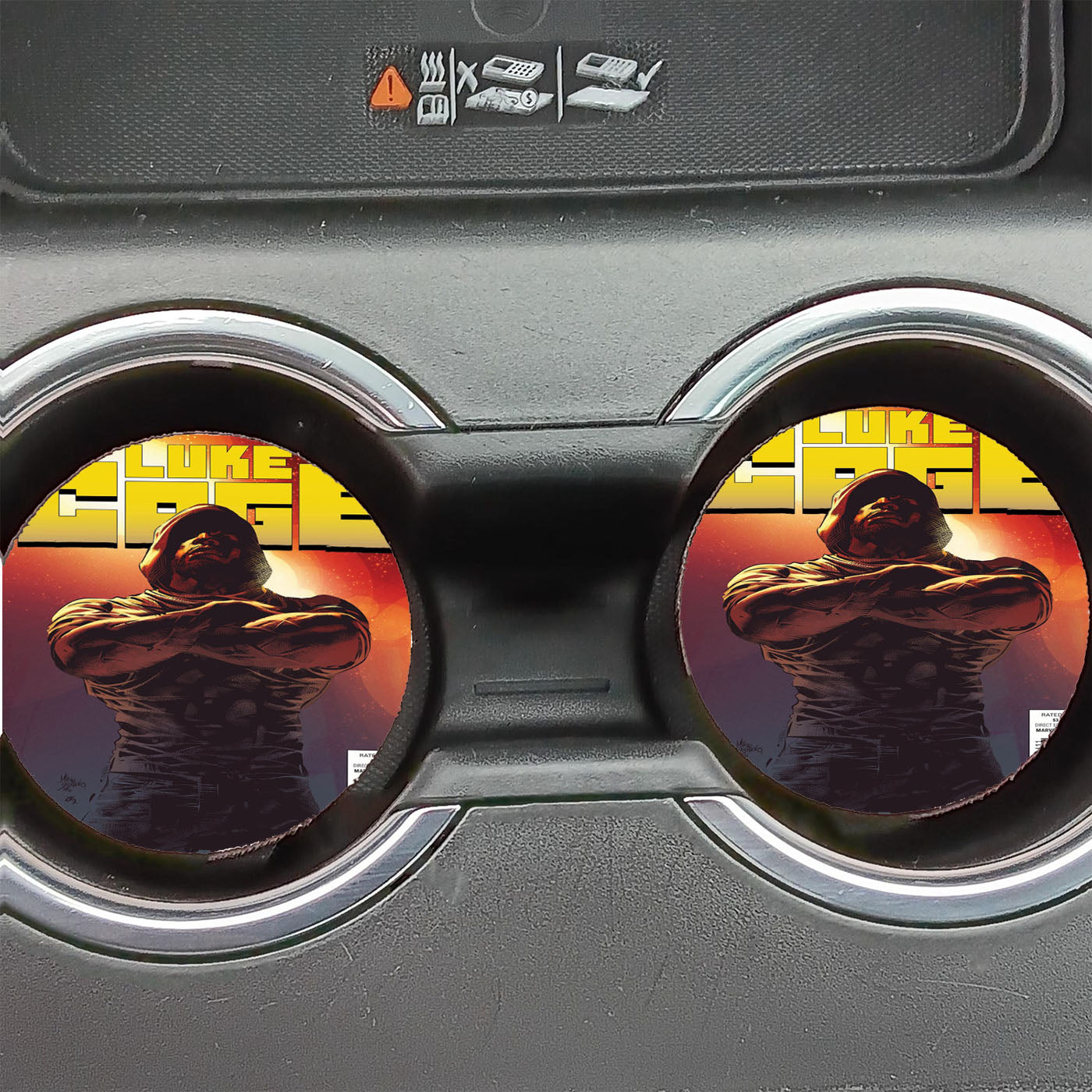 Luke Cage Comic Cover Car Coasters