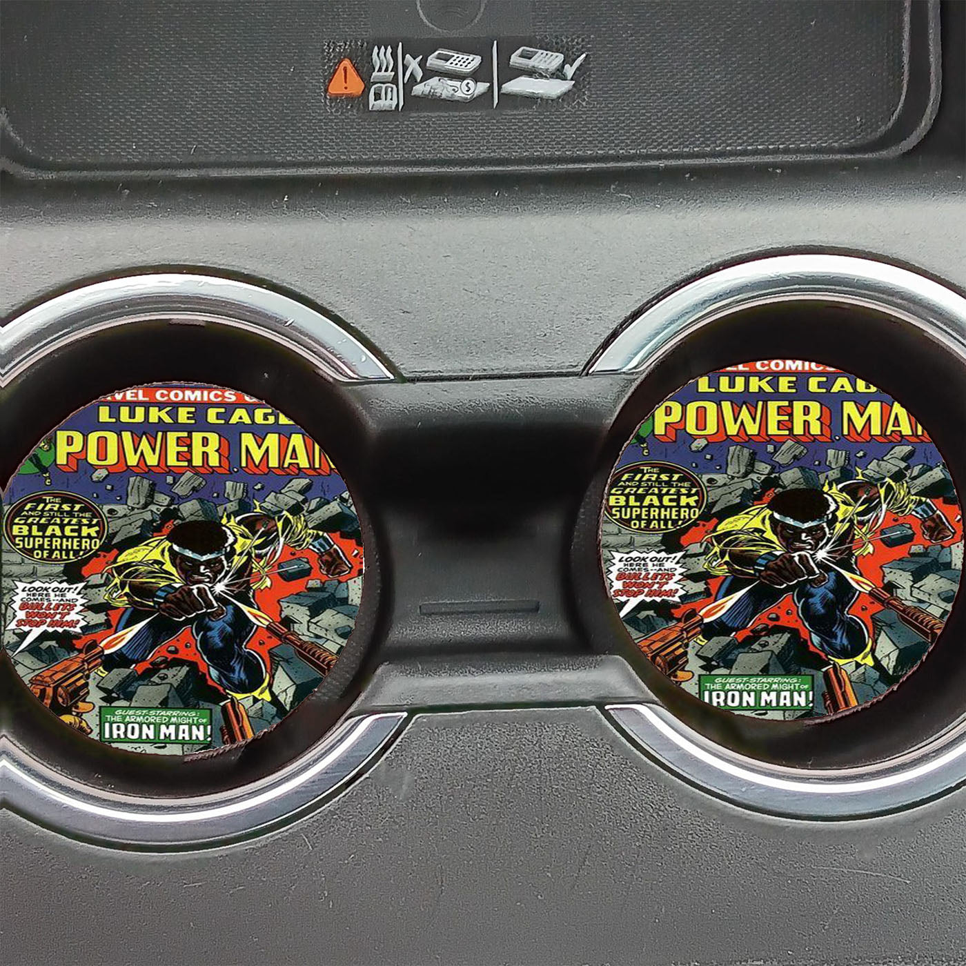 Luke Cage Powerman Comic Car Coasters