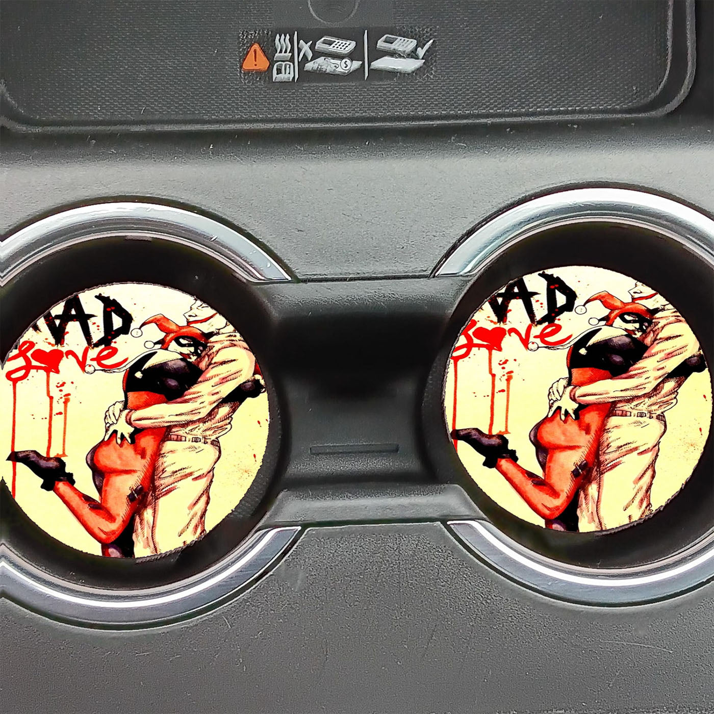 Mad Love Joker Harley Quinn Car Coasters
