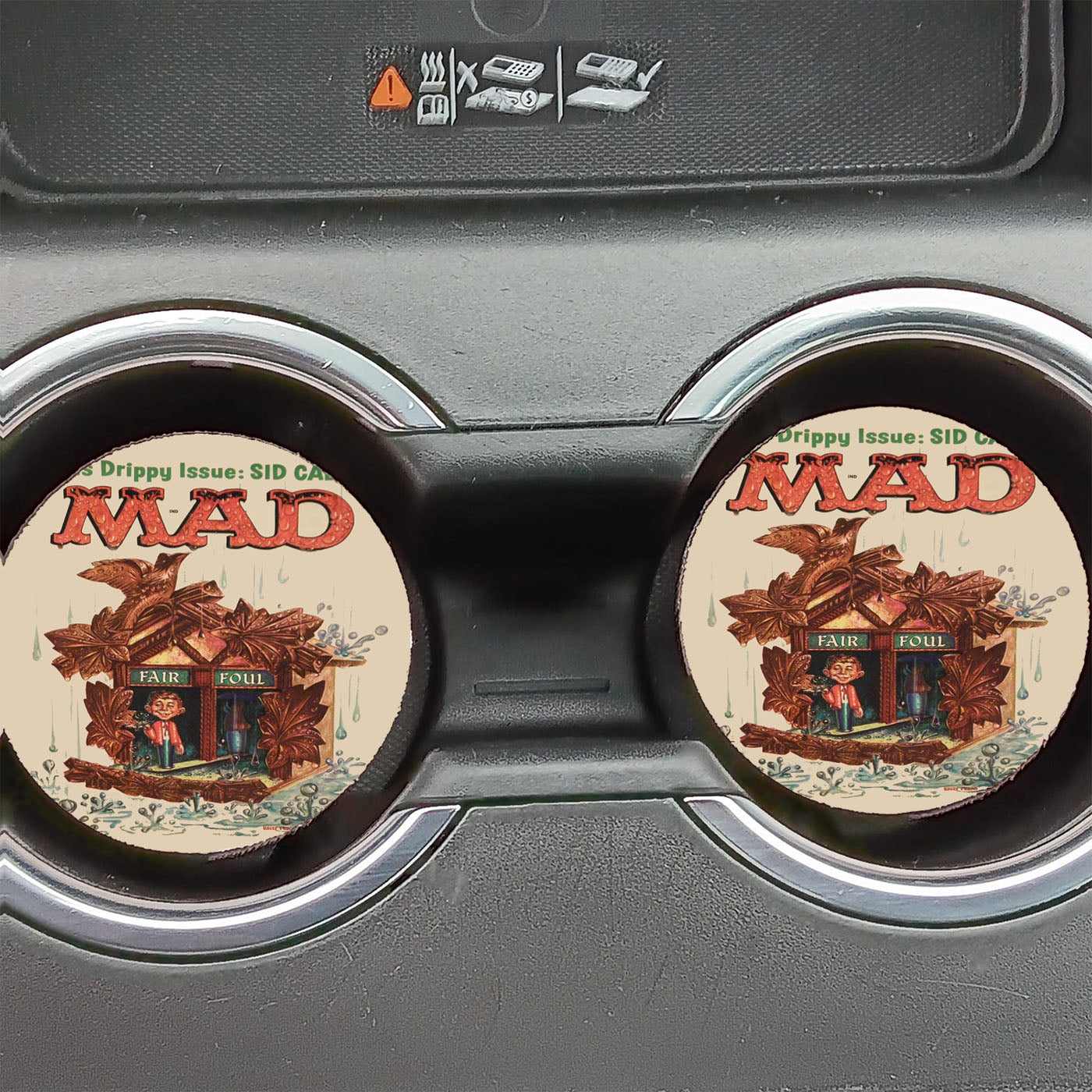Mad Sadic Comics Humor Funny Poster Car Coasters