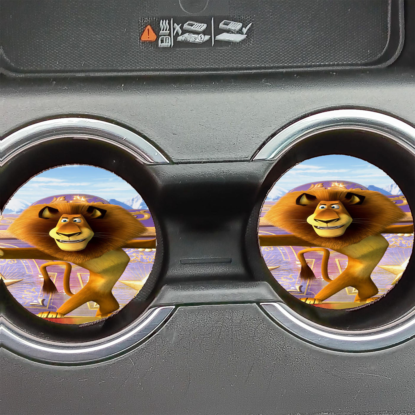 Madagascar 3 Lion Alex Car Coasters