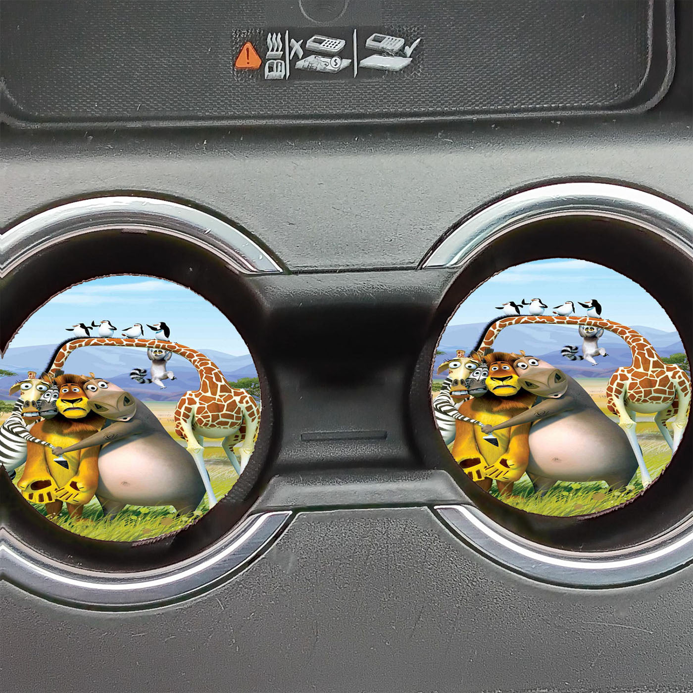 Madagascar Zoo Car Coasters