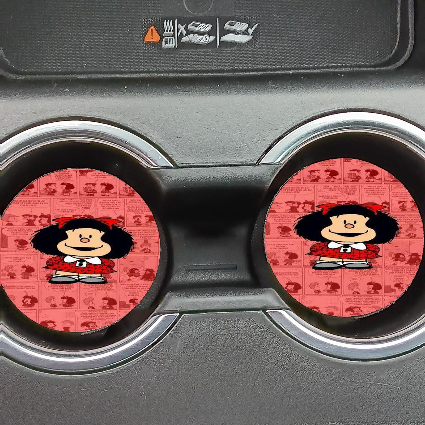 Mafalda Comic Car Coasters