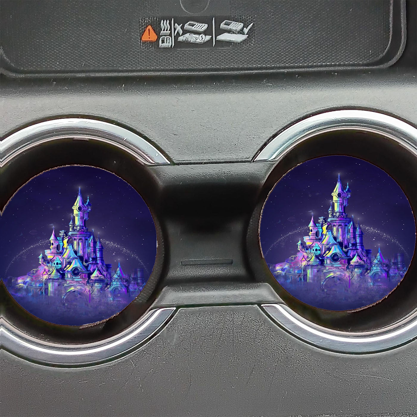 Magic Princess Fairytale Castle Kingdom Car Coasters
