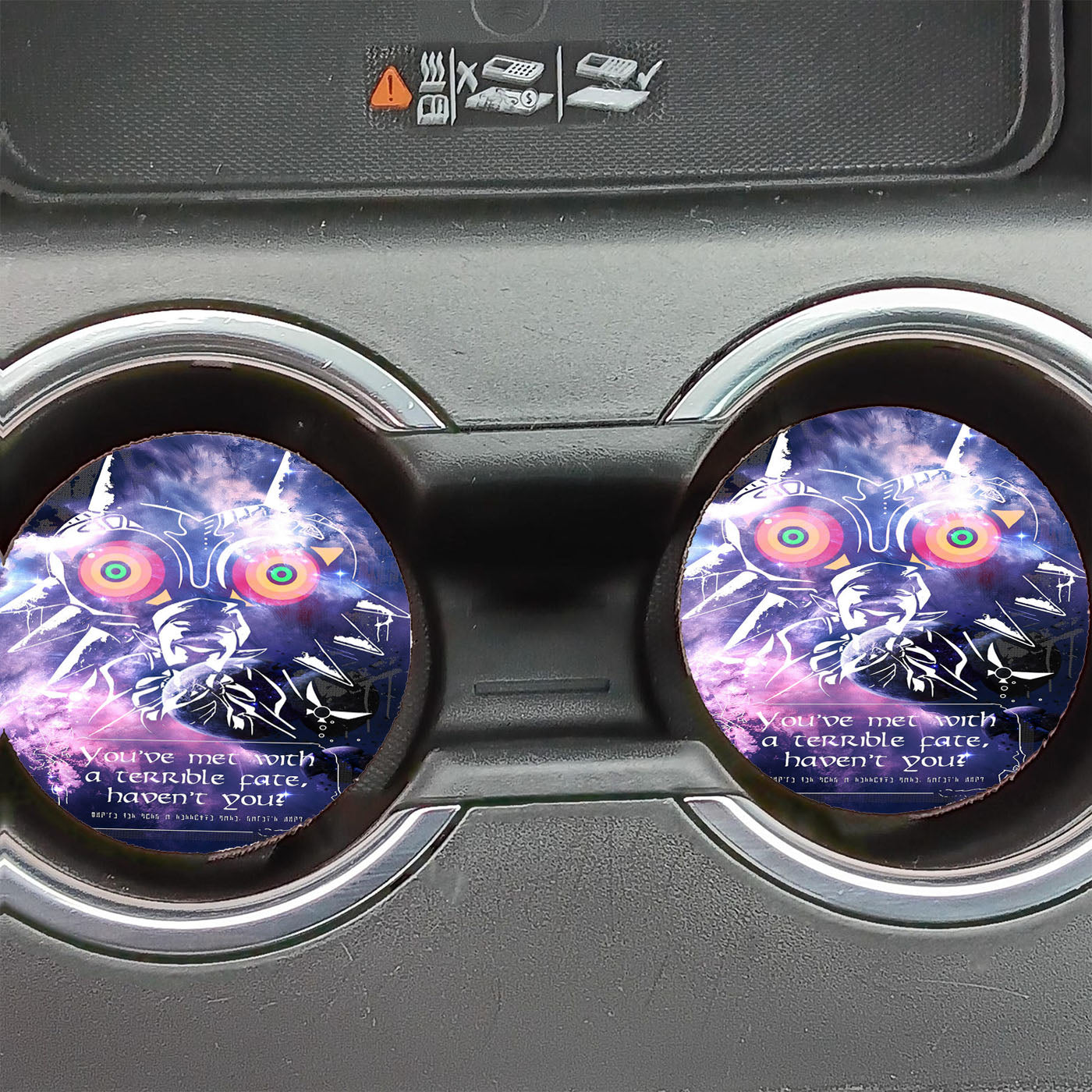 Majora Mask Legend Of Zelda Galaxy Car Coasters