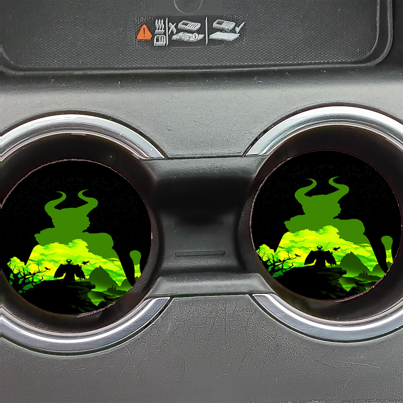 Maleficent 2 Movie 2019 Minimalist Car Coasters