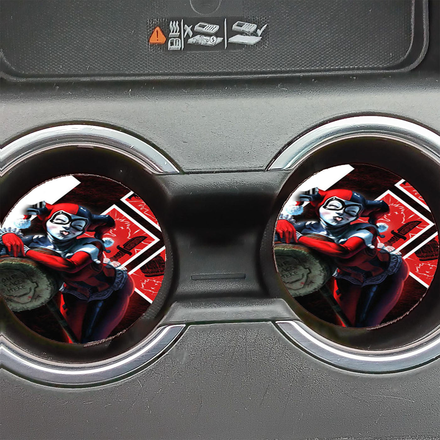 Mallet In Harley Quinn Car Coasters