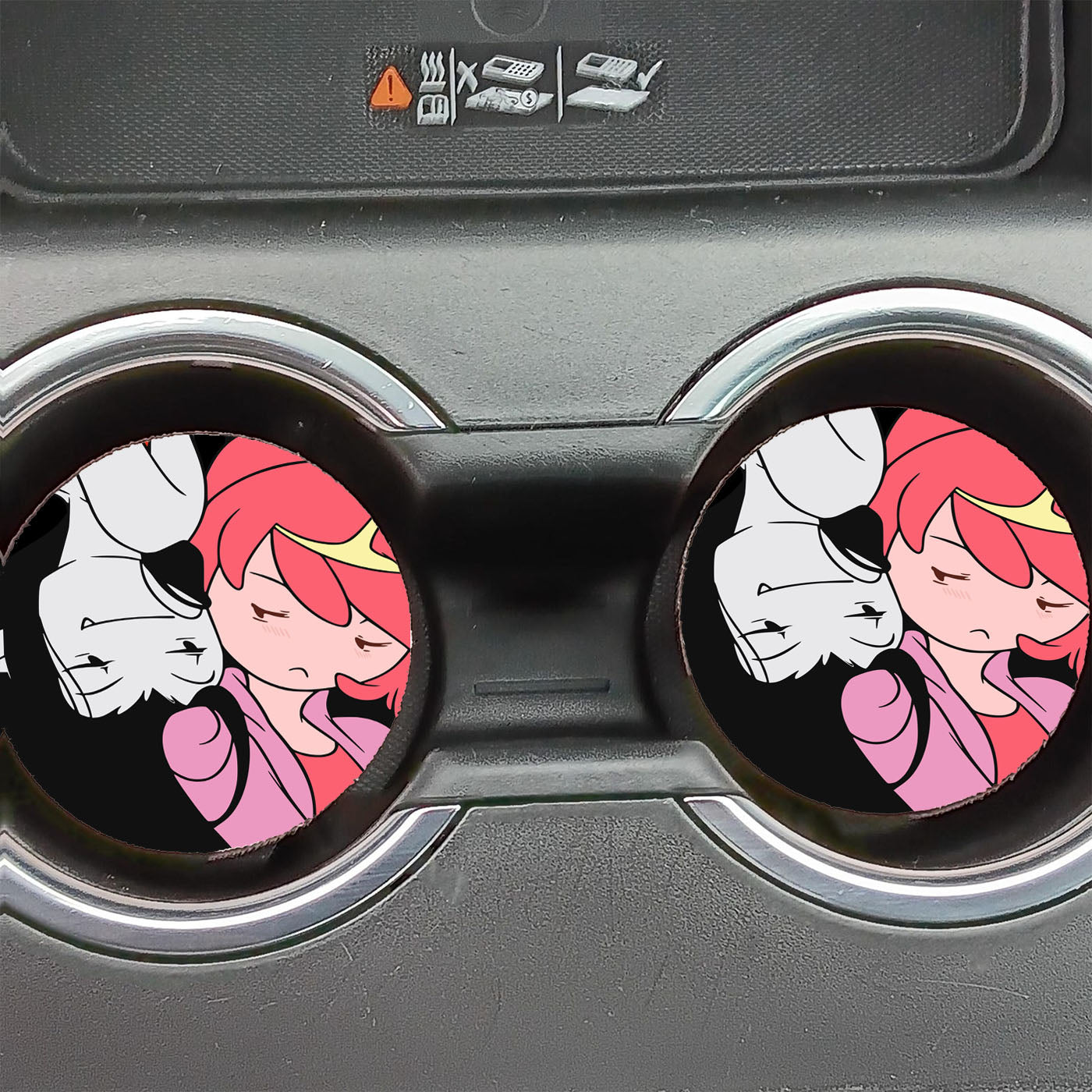 Marceline And Bubble Gum Adventure Time Car Coasters