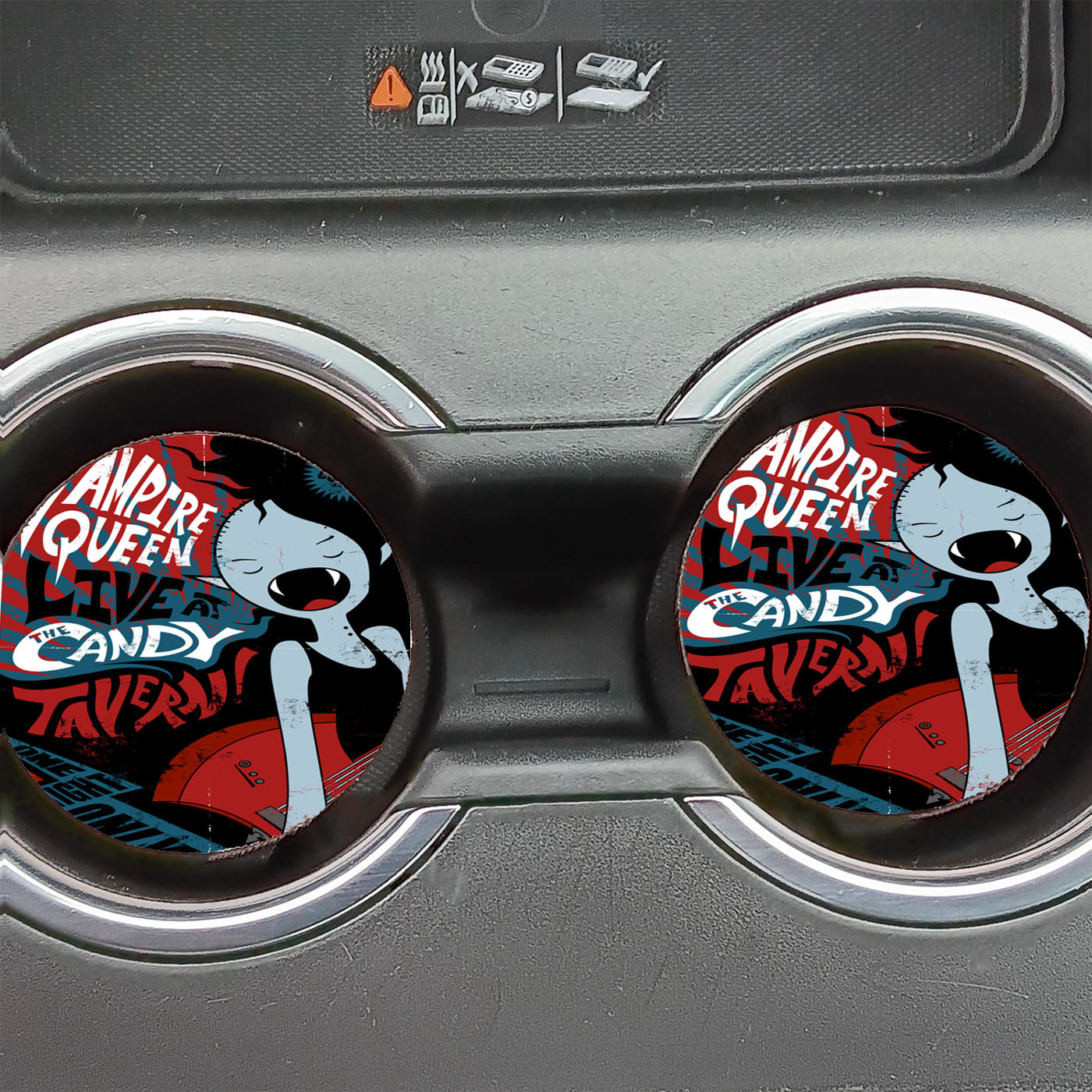 Marceline The Vampire Queen Adventure Time Concert Car Coasters