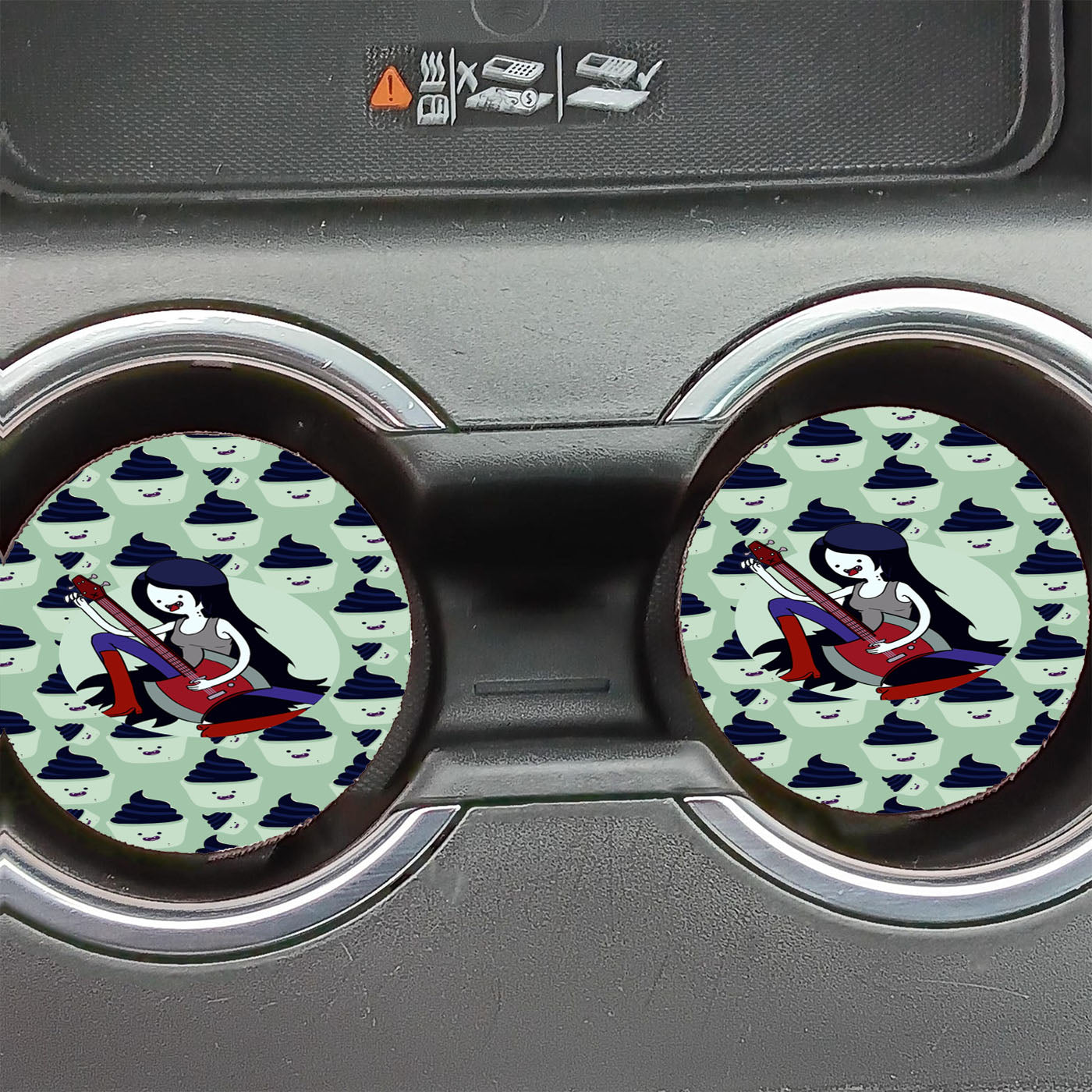 Marceline The Vampire Queen Adventure Time Pattern Car Coasters