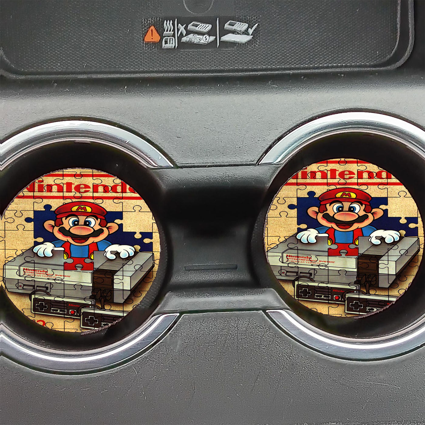 Mario Bross Nintendo Entertainment System Car Coasters