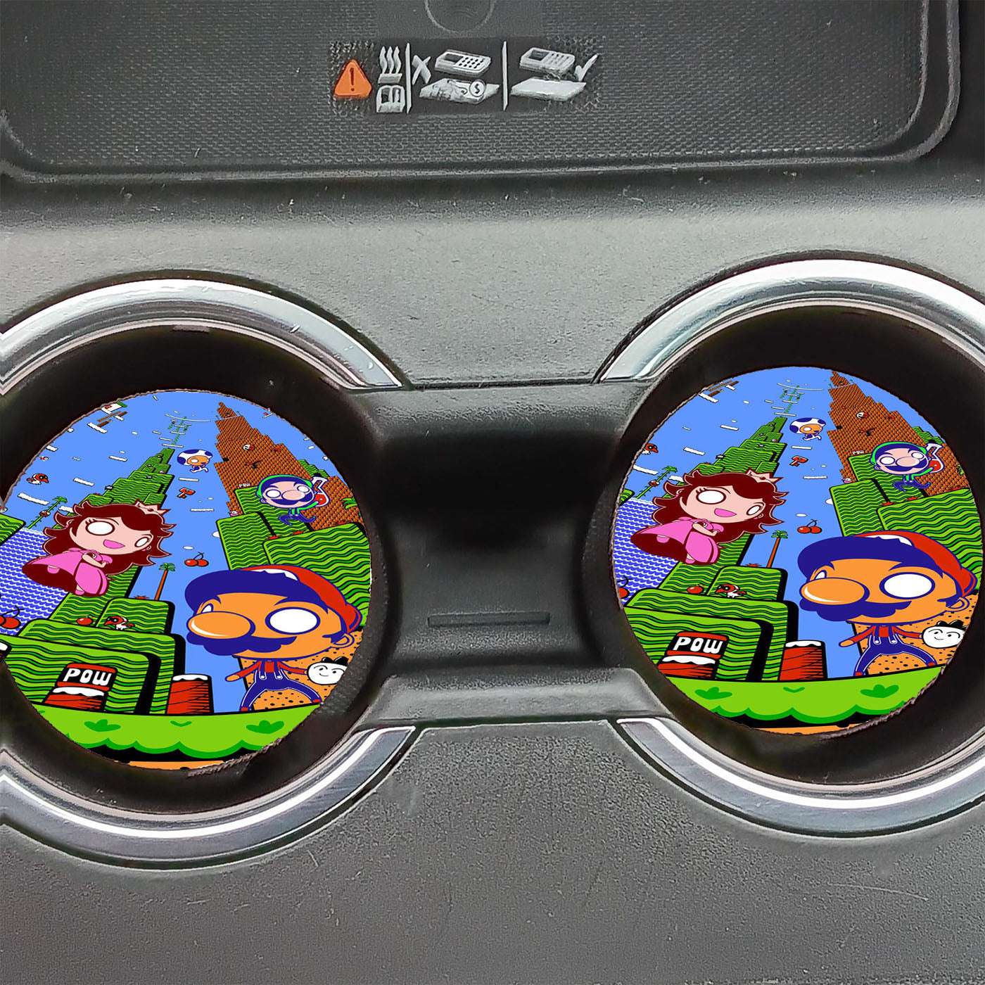 Mario Cute Car Coasters