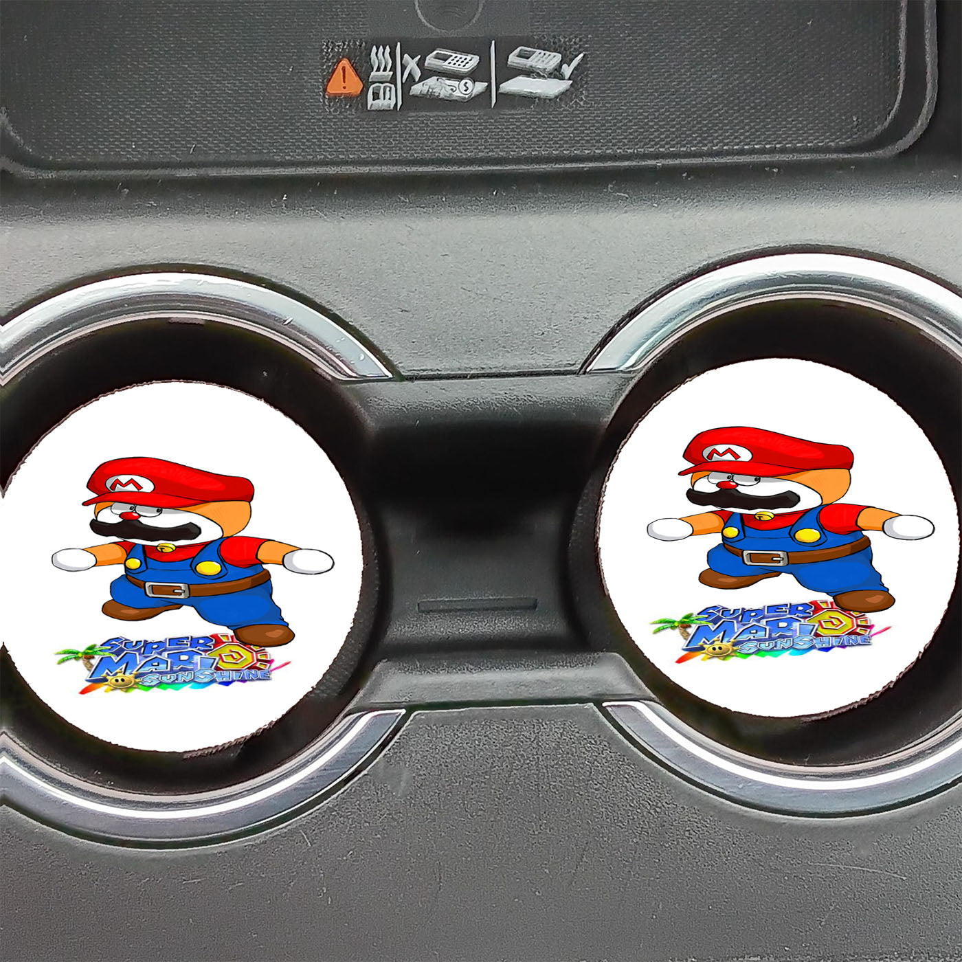 Mario Doraemon Super Sunshine Car Coasters