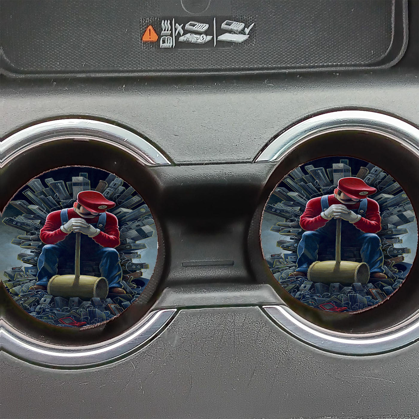 Mario Game Of Thrones Car Coasters