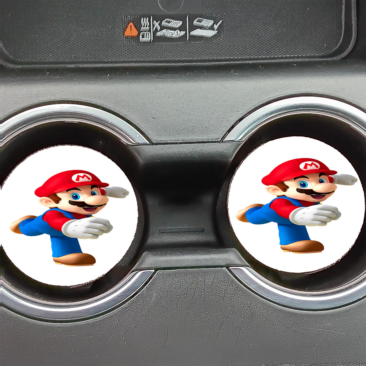 Mario Hd Mobile Wallpaper Car Coasters