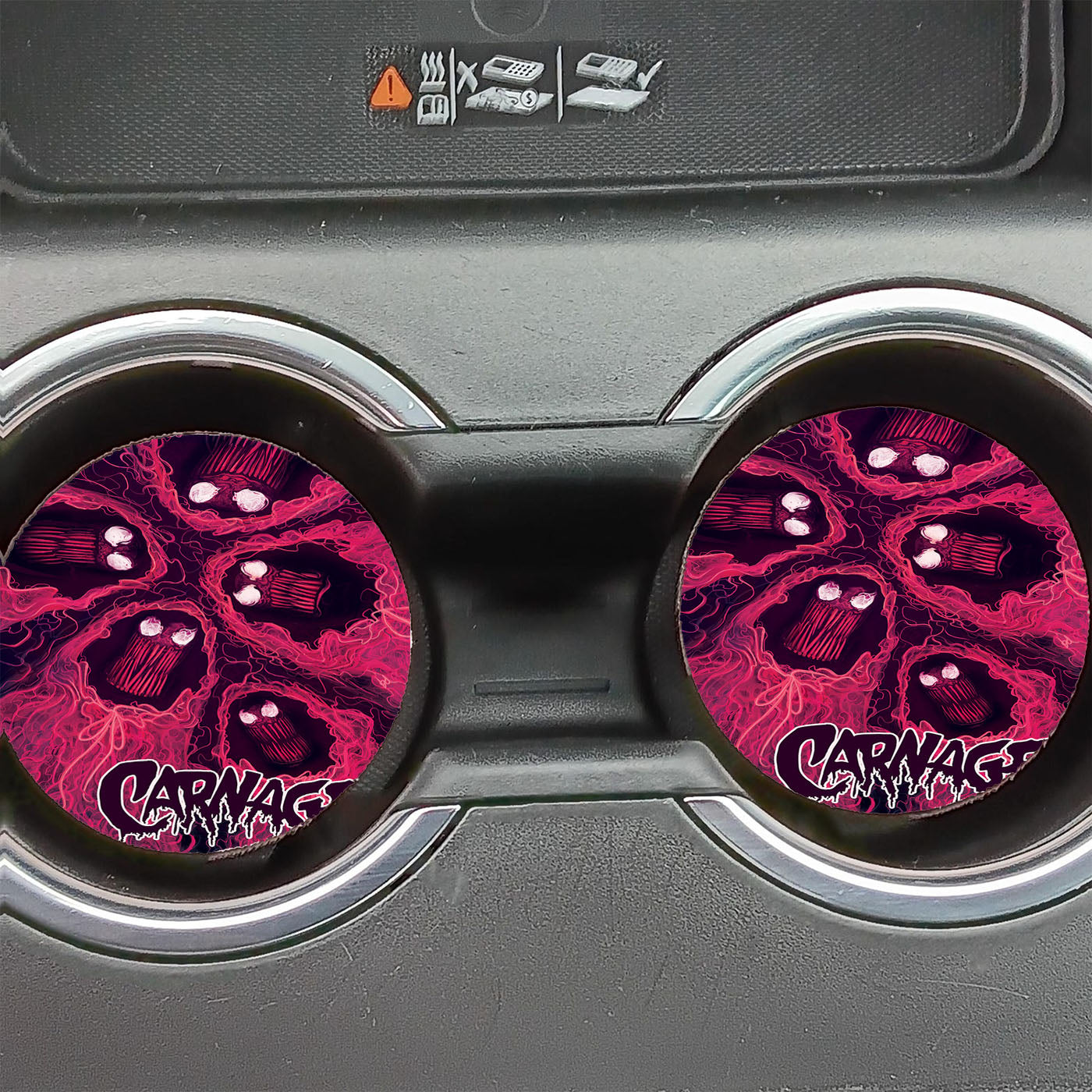 Marvel Carnage Comic Cover Car Coasters