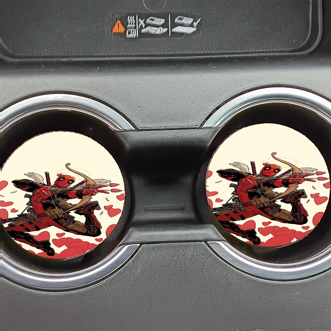Marvel Comics Attack Deadpool Cupid X Force Car Coasters