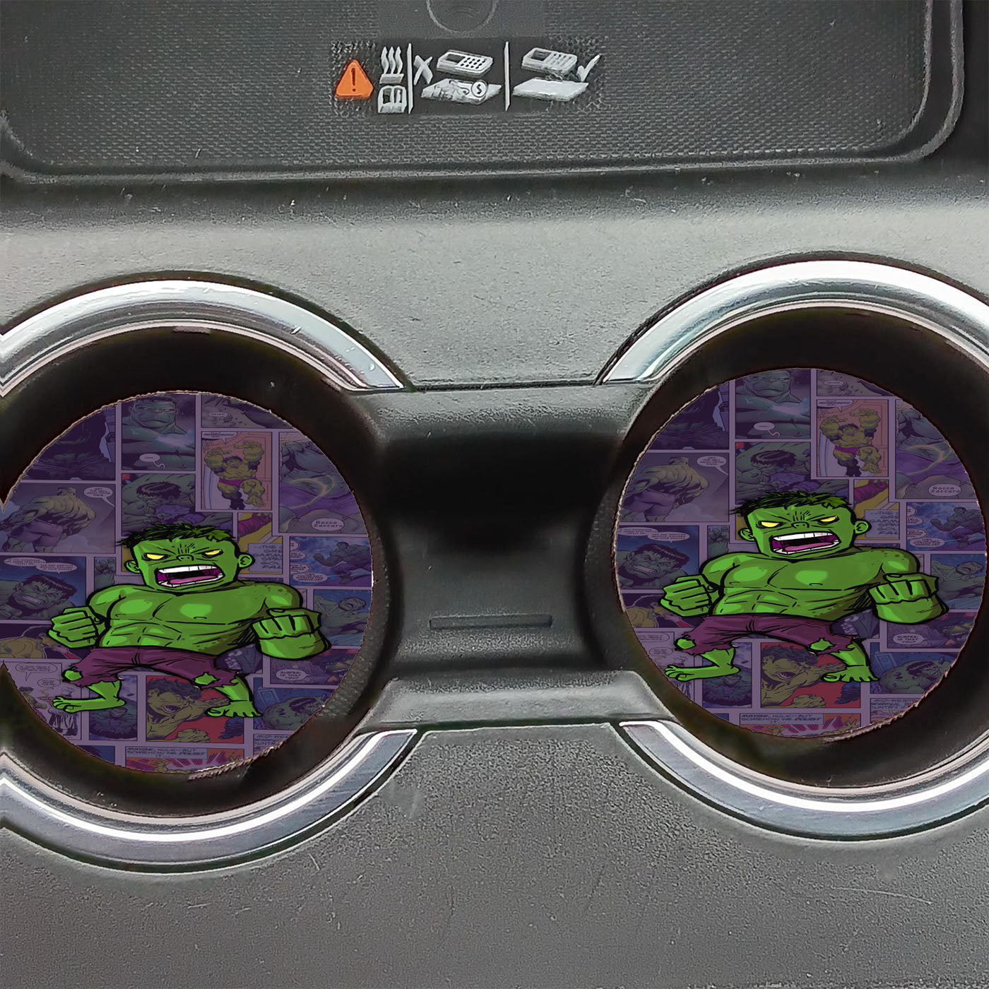 Marvel Studio Hulk Comic Car Coasters