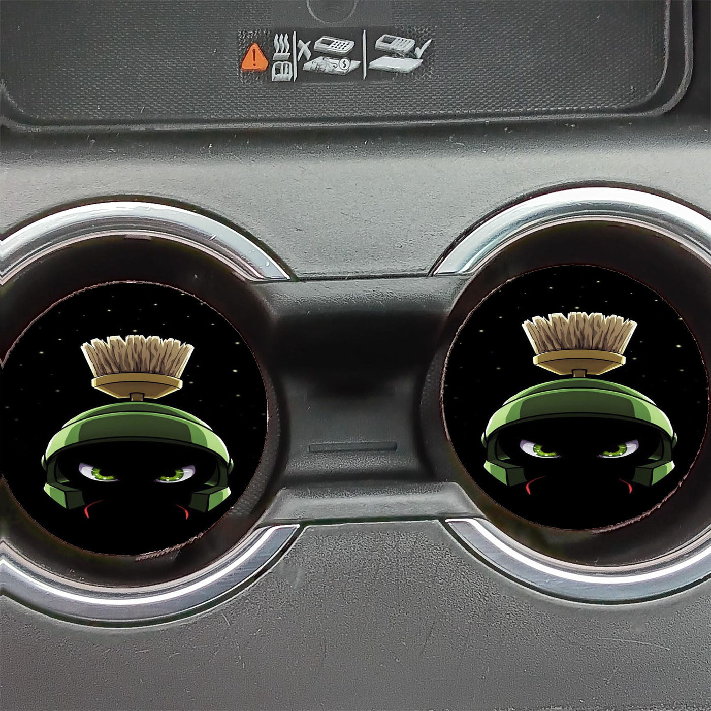 Marvin The Martian Dark Car Coasters