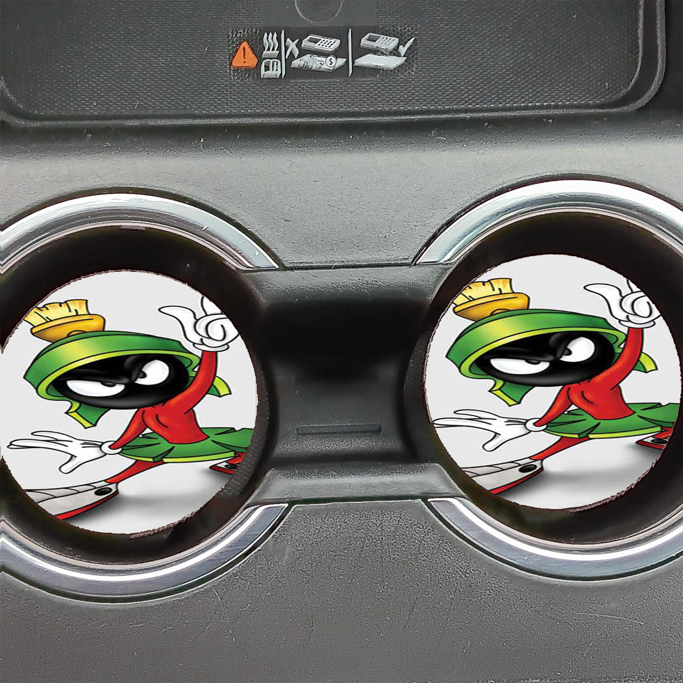 Marvin The Martian Shadowed Car Coasters