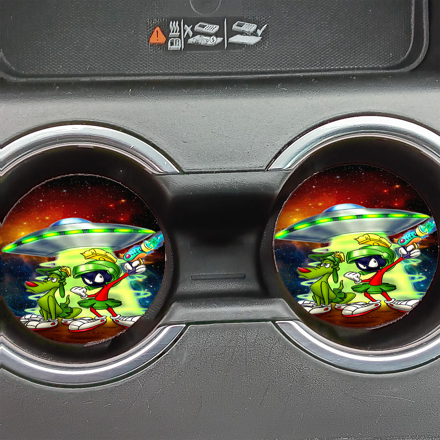 Marvin The Martian Universe Car Coasters
