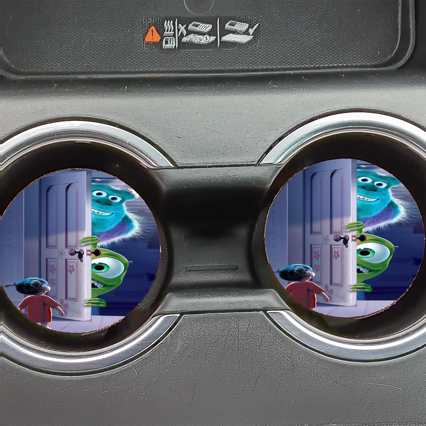 Mary Boo Mike Wazowski James P Sullivan Monster Inc Car Coasters