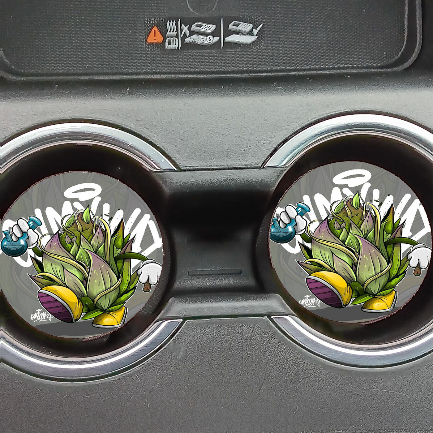 Medcr Bud Head Bongs Monster Car Coasters