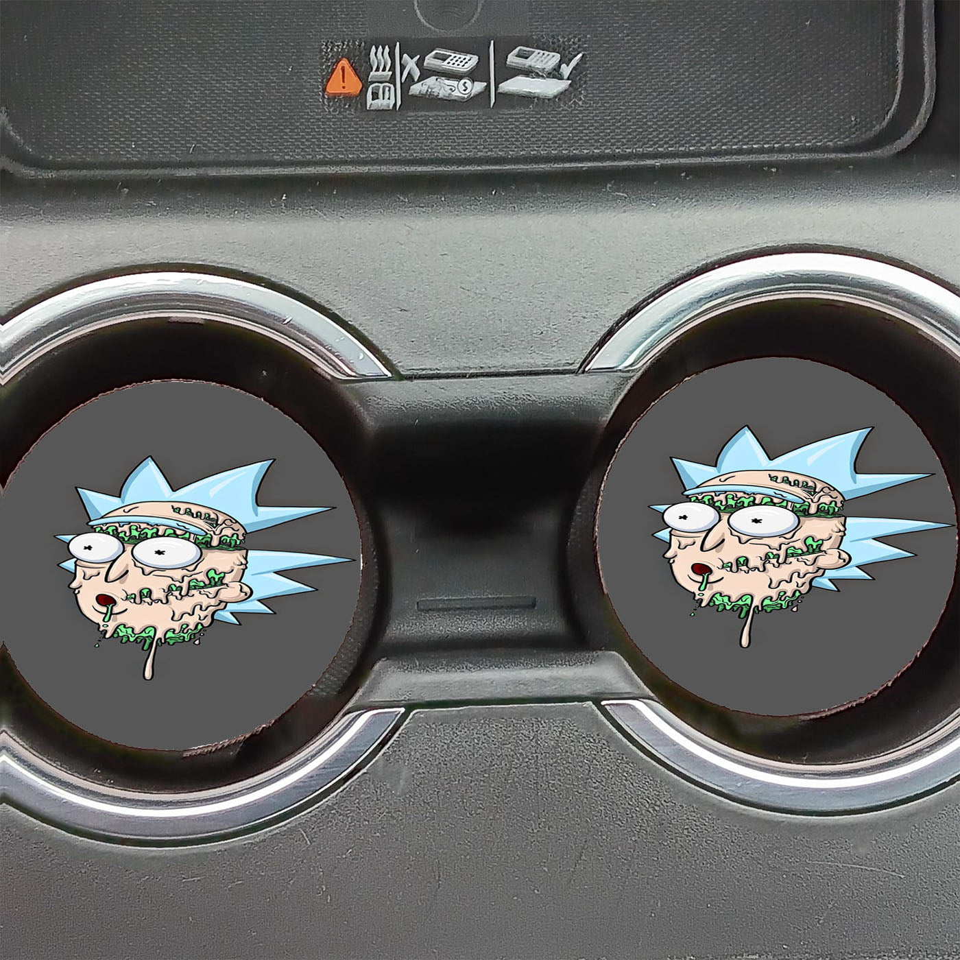 Melting Rick Car Coasters