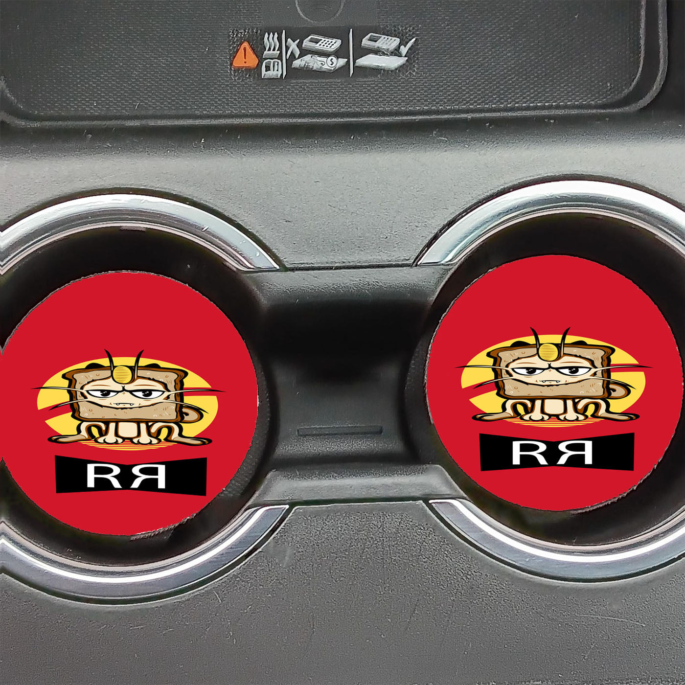 Meow Rocket Team Pokemon Car Coasters