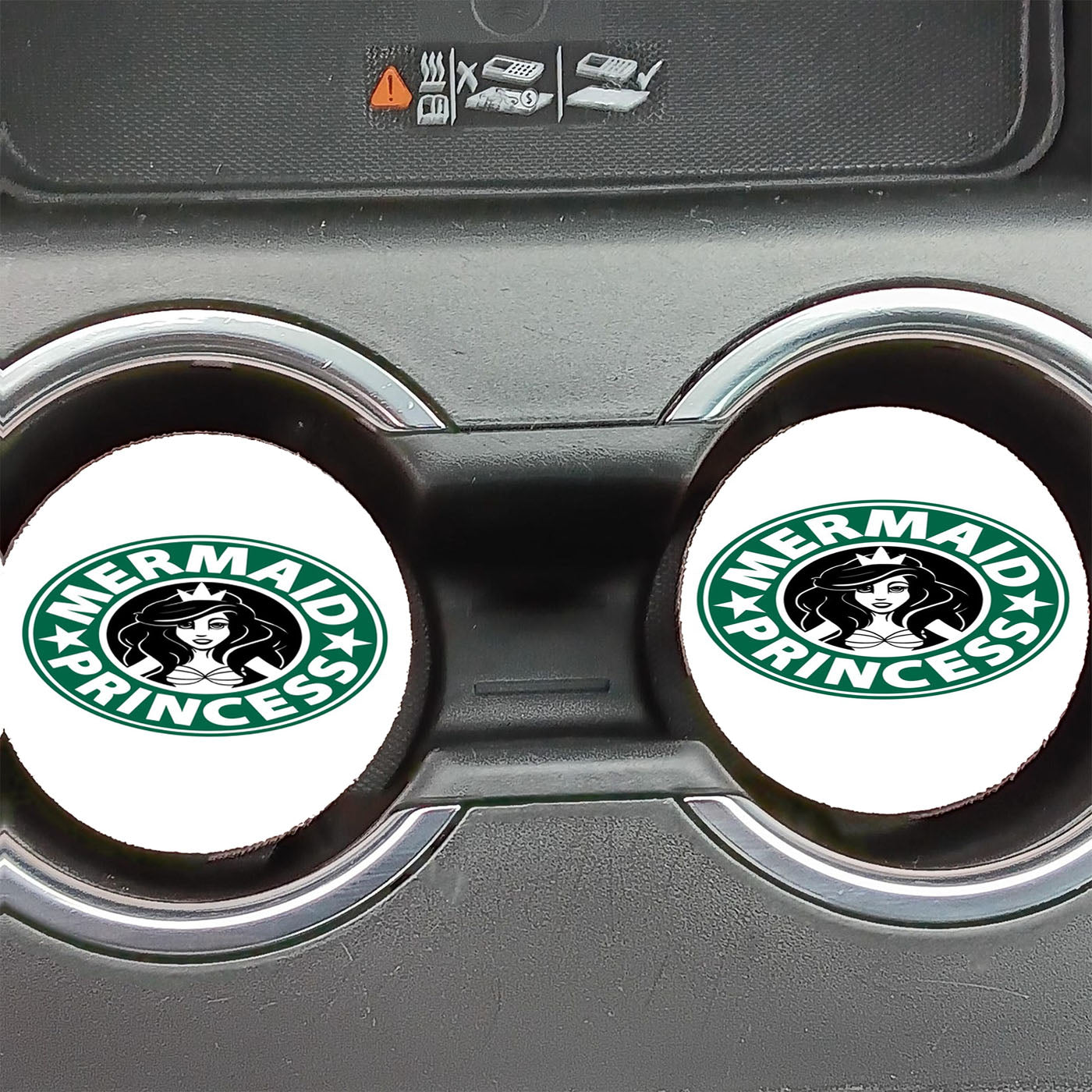 Mermaid Princess Disney Car Coasters