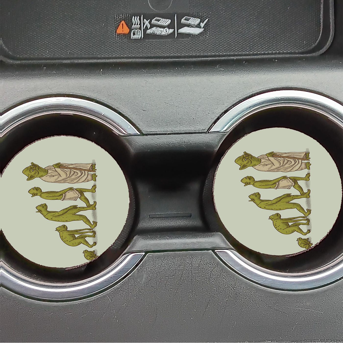 Metamorphosis Of Yoda Car Coasters