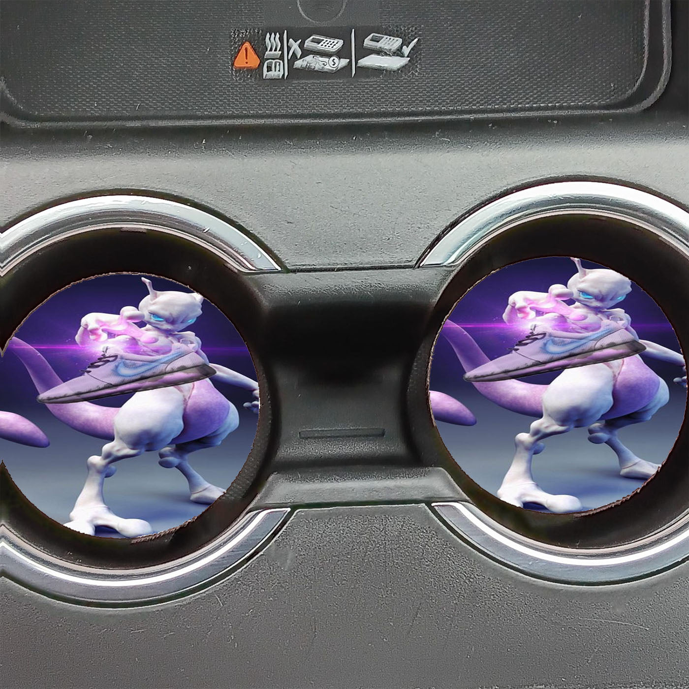 Mewtwo Pokemon Detective Pikachu Car Coasters