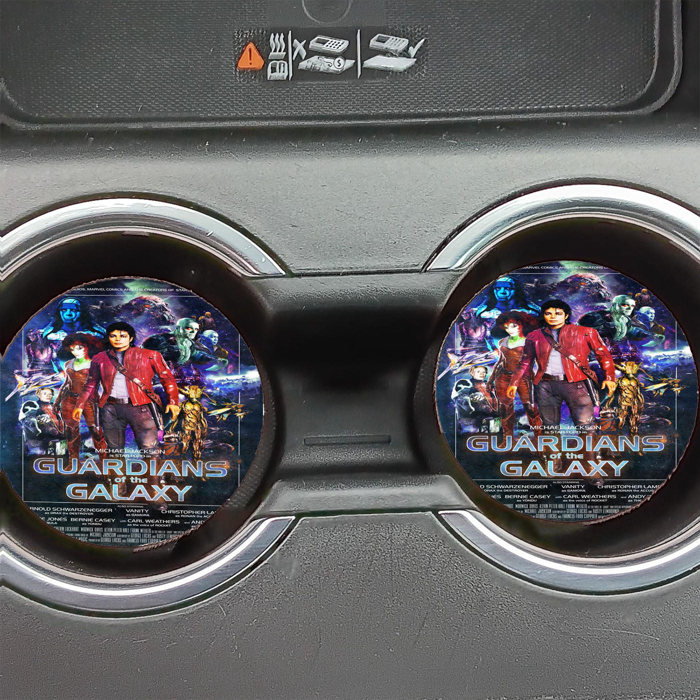 Michael Jackson Is Star Lord In Guardians Of The Galaxy Car Coasters