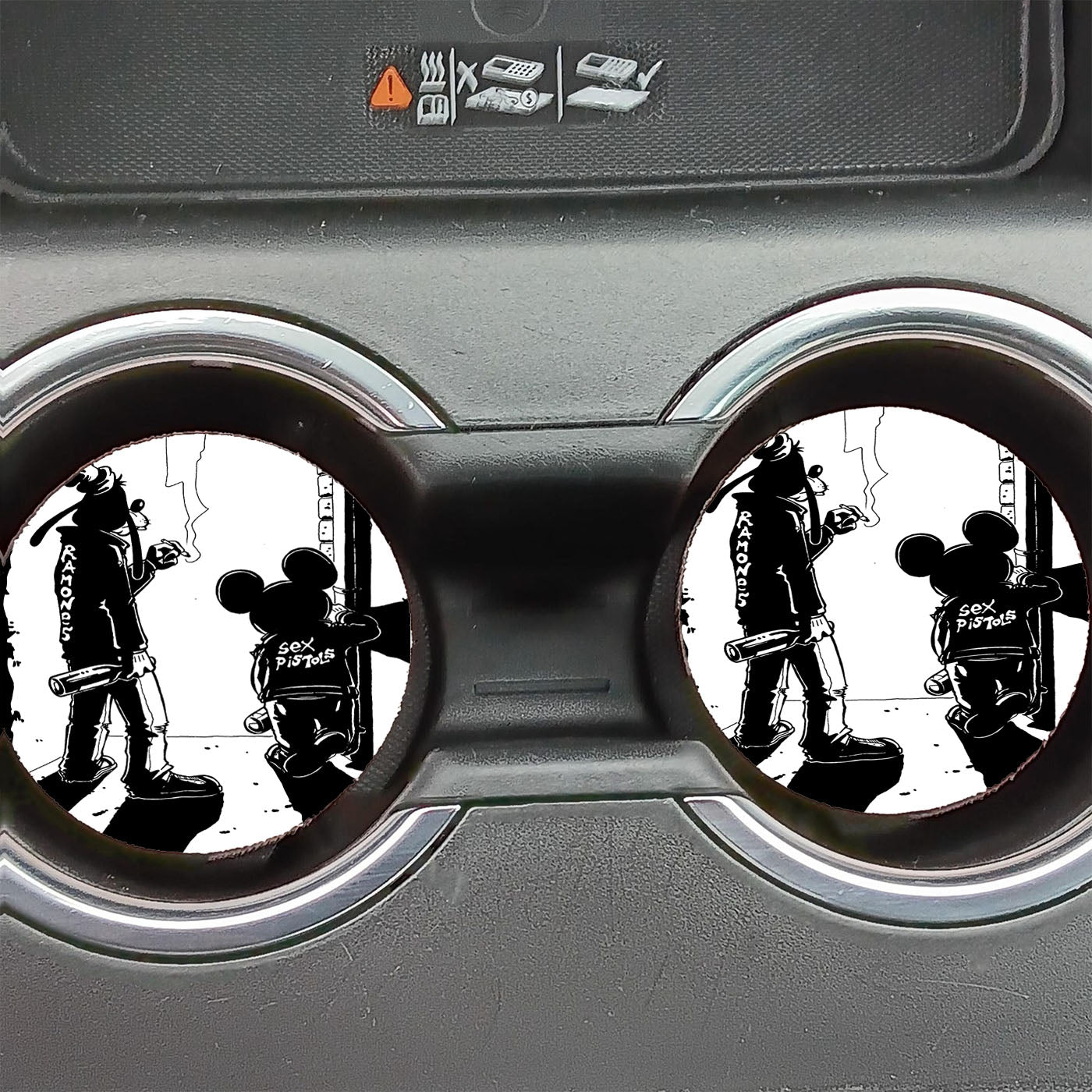 Mickey And Goofy Car Coasters