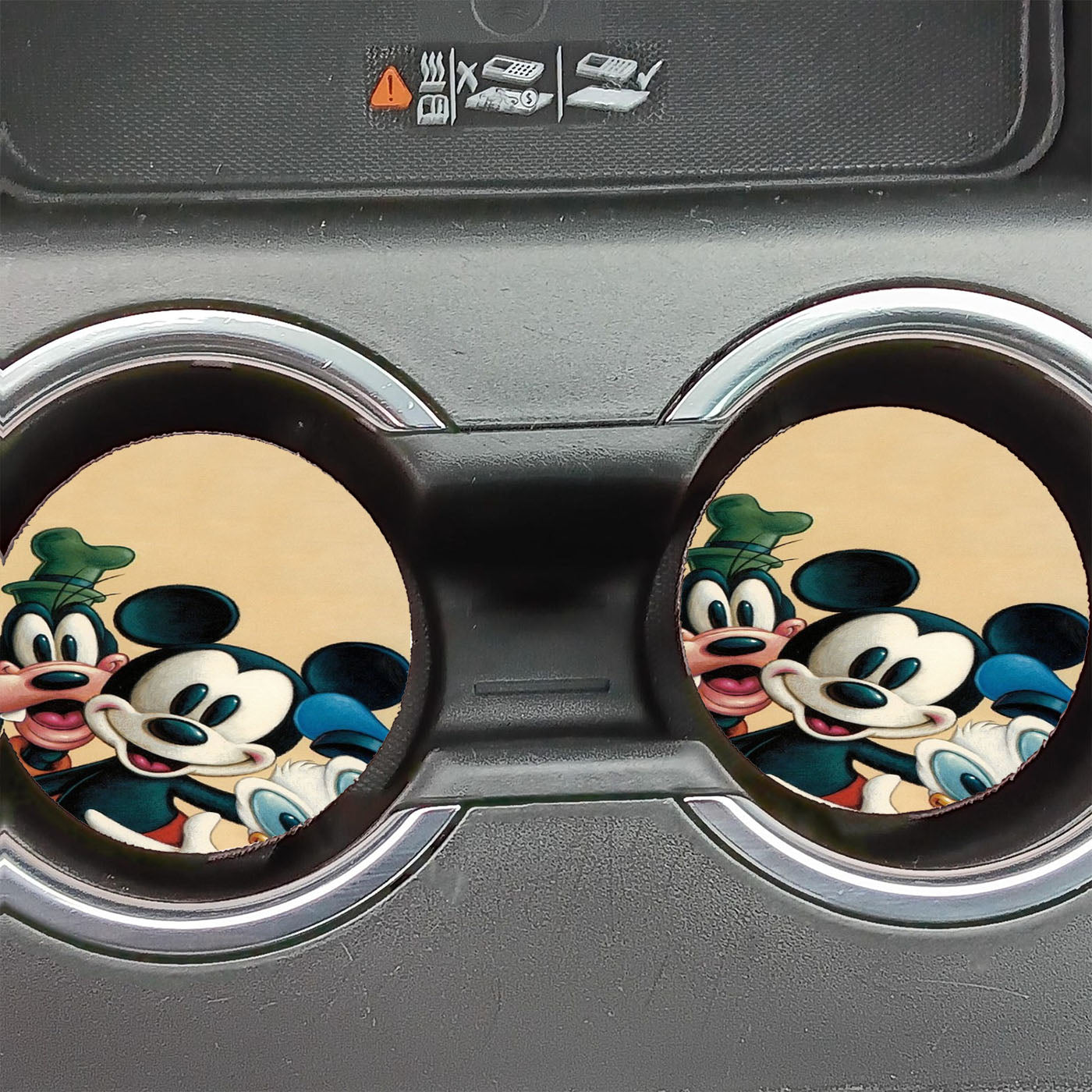 Mickey Donald Goofy Car Coasters