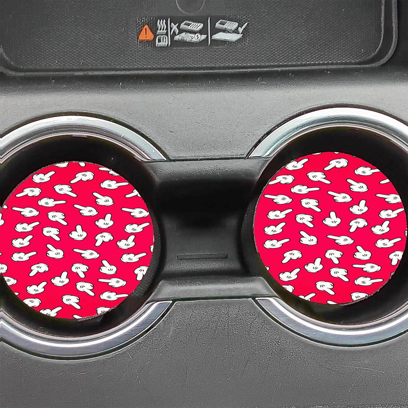 Mickey Haters Gonna Hate Car Coasters