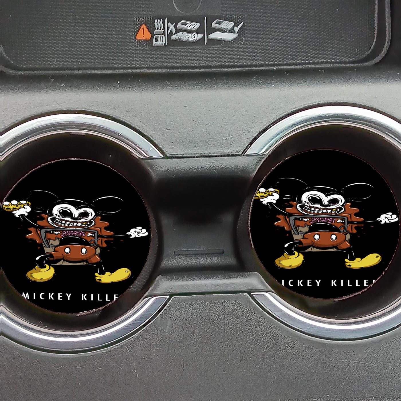 Mickey Killer Chocolate Car Coasters